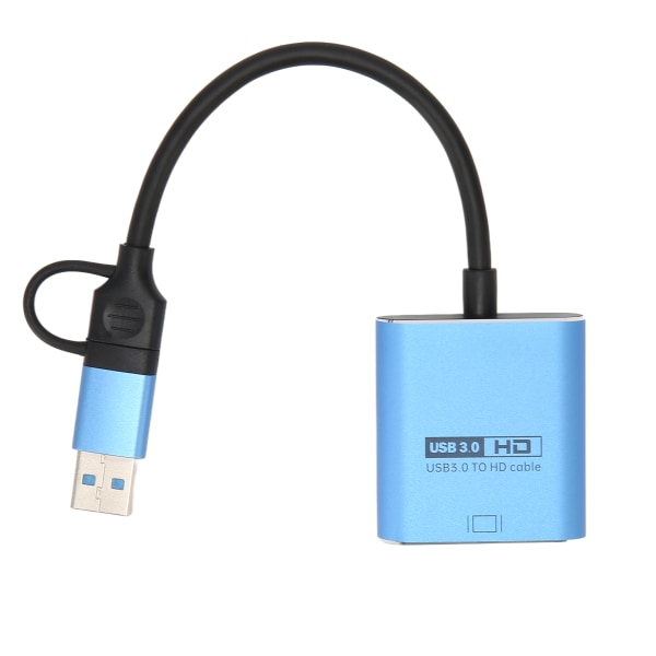 USB till HD Multimedia Interface Adapter Inbyggd flashdrivrutin USB 3.0 för Windows10 11 7 8 för OS X 10.14