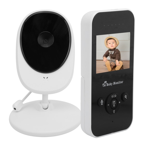 2,4 tommers trådløs digital video babymonitor temperaturovervåking spedbarnssikkerhetskamera 100-240VUS plugg