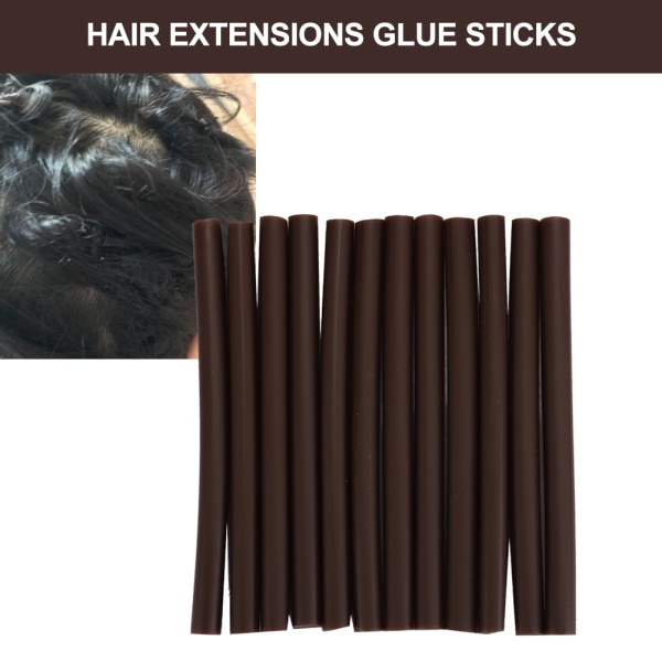 12 stk/ æske Limstifter Professionelle højklæbende hårforlængelser limstifter