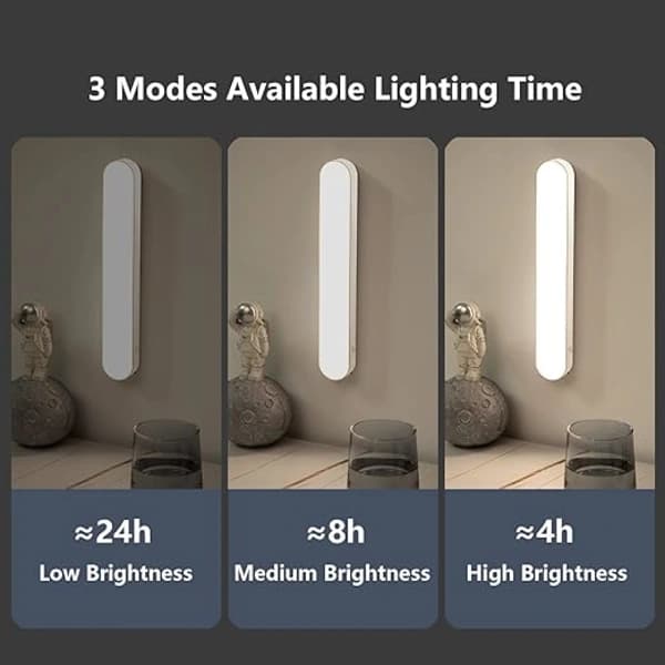1 stk trådløs magnetisk LED-skrivebordslampe 26CM