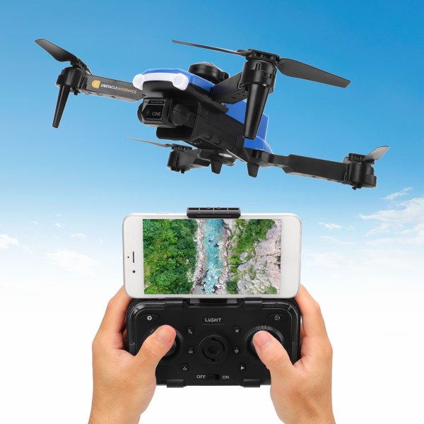 Drone Plastic 4K High Definition Dual Camera Lens Optical Flow Positionering Undgå forhindringer UAV for 14 Over Blue Triple Battery