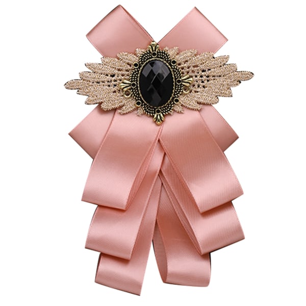 Moderigtigt Kvinder Dame Butterfly Tilbehør Klæde Elegant Fest Hals Dekoration (Pink)
