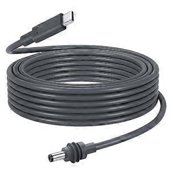 USB C til DC strømkabel til Starlink Mini, 5M PD100W Input USB Type C til DC Hollow Jack-kabel til Starlink Mini, erstatningskabel