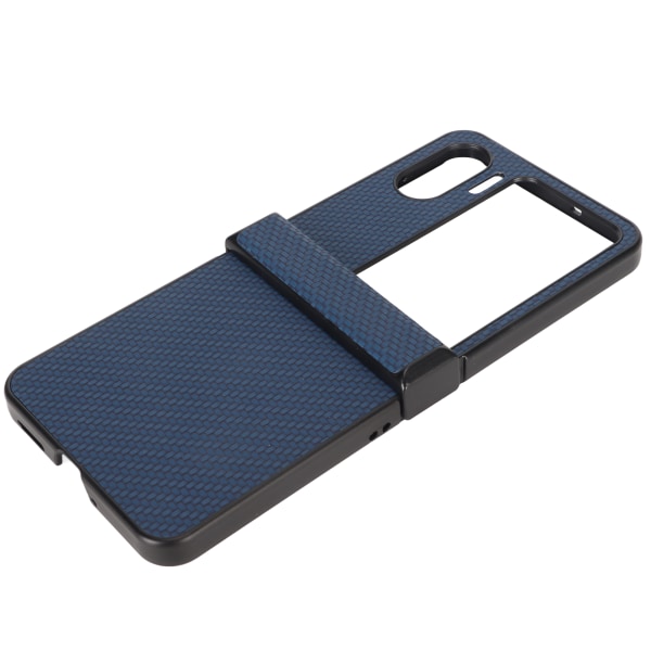 Telefontaske til OPPO Find N2 Flip Carbon Fiber Texture Fold Mobiltelefon Plastbeskyttelsesetui Blå