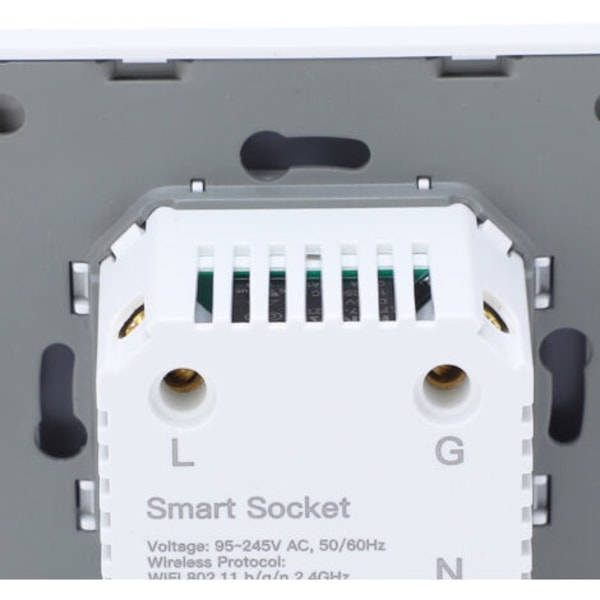 Smart Plugg 16A 1-veis Smart Veggpanel Hvit 95-245V-WiFi-versjon.pa