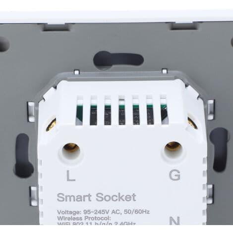 Smart Uttag 16A 1-Vägs Smart Väggpanel Vit 95-245V-WiFi-version.pa