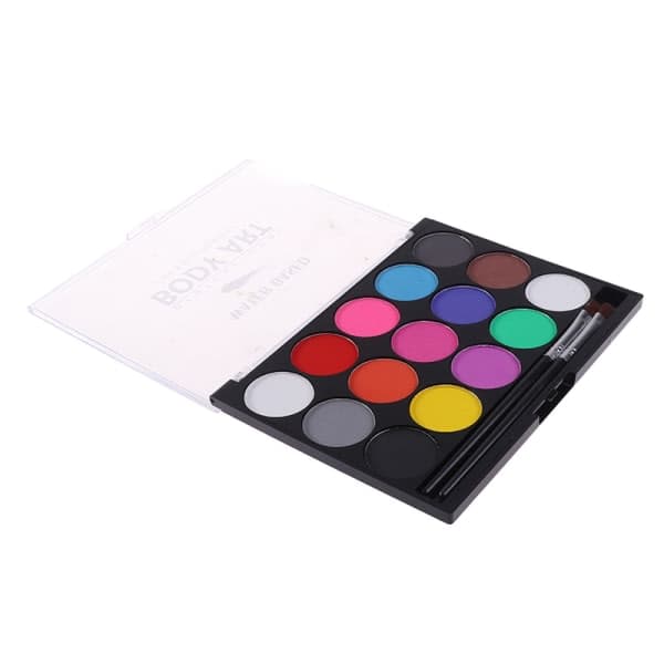 15 farver Ansigts- og Kropsmaling Makeup Sæt Halloween