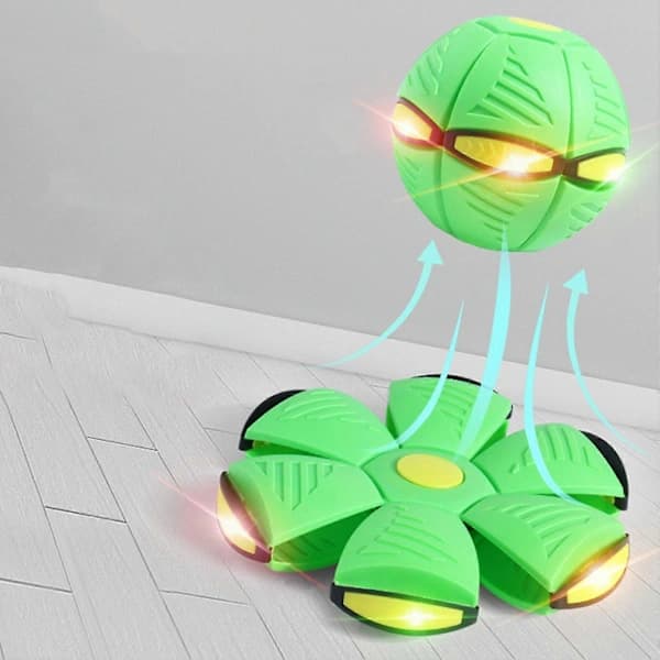Magisk Transformerende UFO-ball med Lys - Interaktiv Leke for Foreldre og Barn (Grønn)