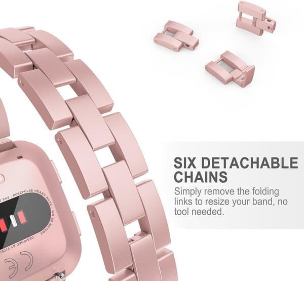 Bling-armbånd kompatibelt med Fitbit Versa/Versa 2-rem for Wo.pa