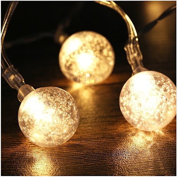 Julbelysning Julgran Färgade Lampor Juldekoration LED-belysning Ljusslinga Varmvit Warm White M 40 LED USB