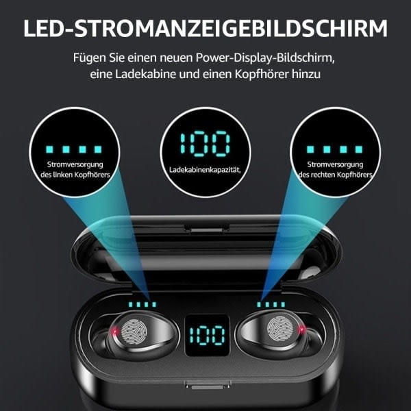 In-ear hörlurar, för Samsung Android iPhone trådlösa hörlurar