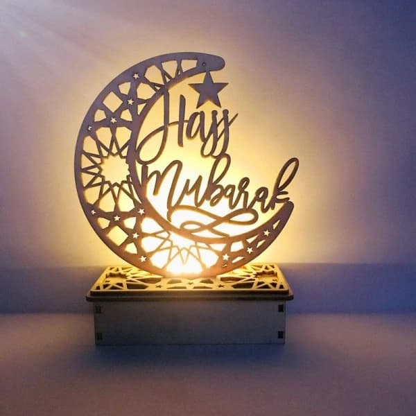 Ramadan eid mubarak dekoration LED-ljus
