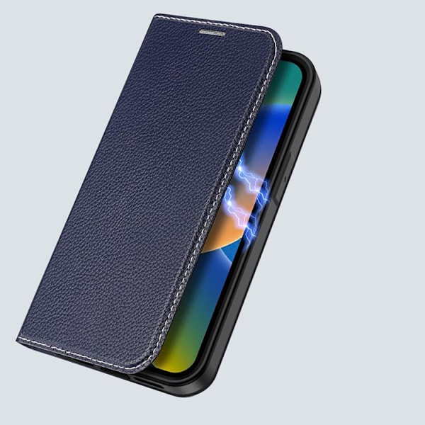 Dux Ducis iPhone 14 Pro Max Plånboksfodral Skin X2 - Blå 100
