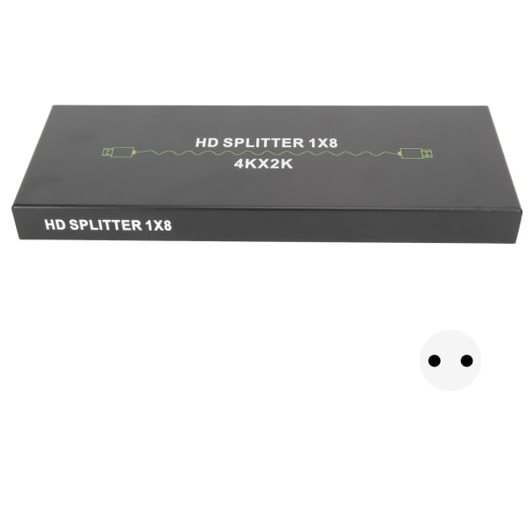 4K HD Multimedia Interface Splitter 1x8 1 in 8 Out HD Multimedia Interface Splitter Splitter Extender 100?240V EU Plugg