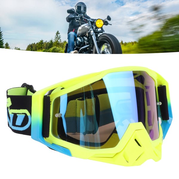 Motorcykelglasögon TPU Effektivt skydd Clear Vision Tight Fit Bredda Horizon Ridglasögon för män kvinnor