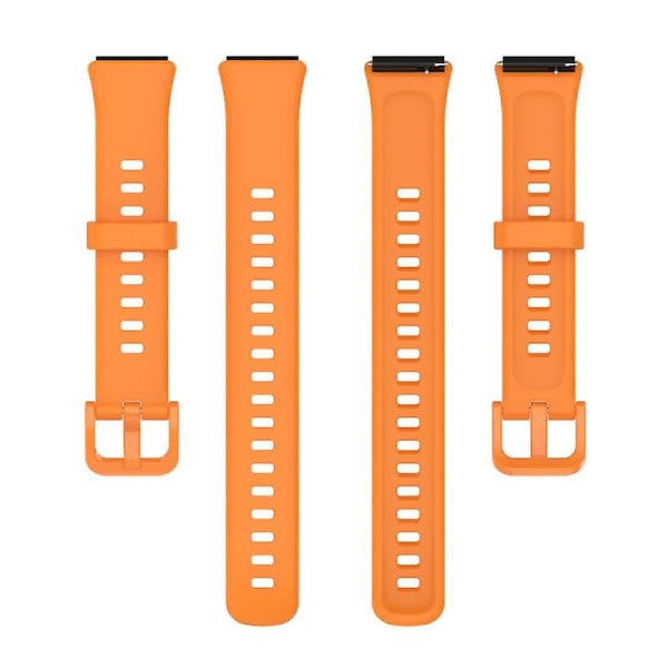 Silikonrem för Huawei Band 7 Ersättningsarmband Armband Handledsrem Sporturband Orange