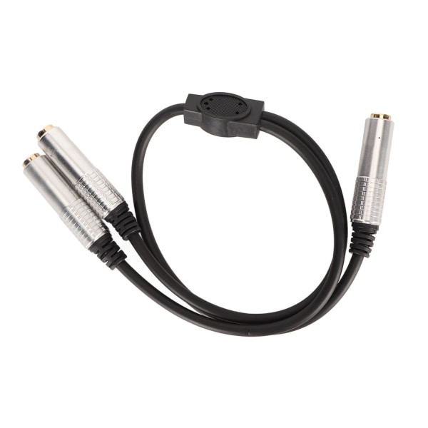 6,35 mm hona till dubbel 6,35 mm honkabel Plug and Play guldpläterade kontakter Stereo splitter Y-kabel 1,6 fot