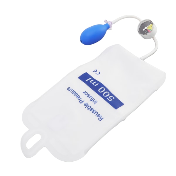 Trykinfusionspose med trykmåler Stærk slidstyrke Lufttæthed Væske Hurtig infusion til akutpatient 500 ml