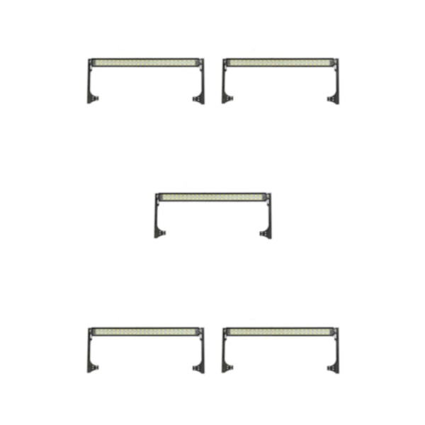 1/2/3/5 Lyssterk LED Lyslist Taklampe for SCX10 D90 1/10 Skala 147mm for Wrangler 147mm for Wrangler 5Set