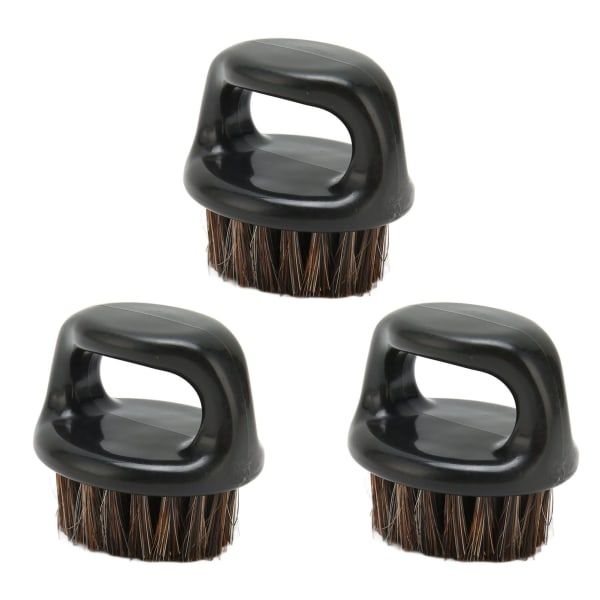 3 stk menn skjeggbørste burr gratis rundt håndtak Komfortabel bruk av praktisk ansikts skjeggrengjøring barberkost