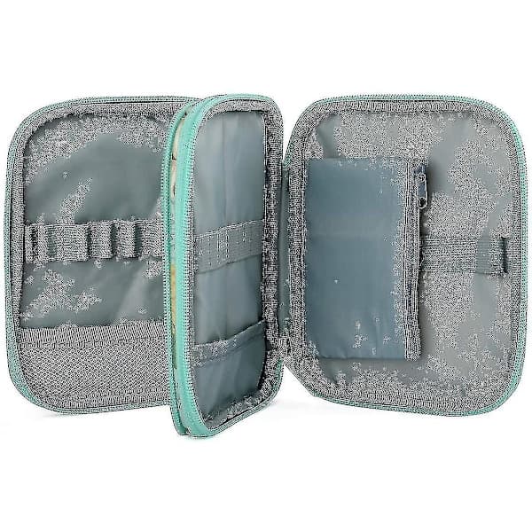 Crochet Hook Storage, Ergonomic Crochet Hook Organizer, Crochet Tool Storage Bag - Floral Pattern