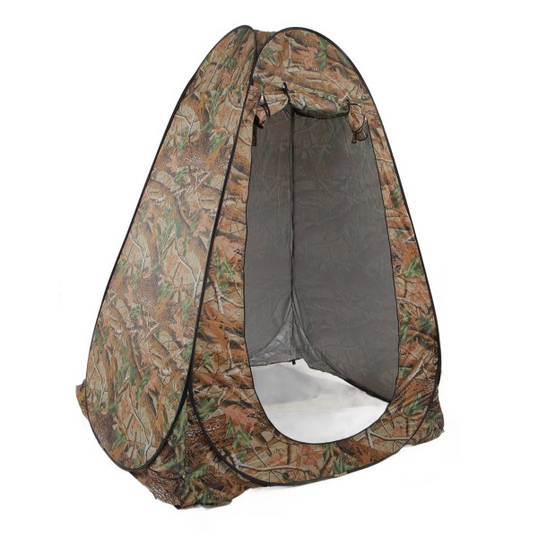 Pop Up Tält Bladmönster 3 Fönster Sport Pop Up tält för skugga Toalett Dusch Badkar Omklädningstält för Camping Vandring Fiske