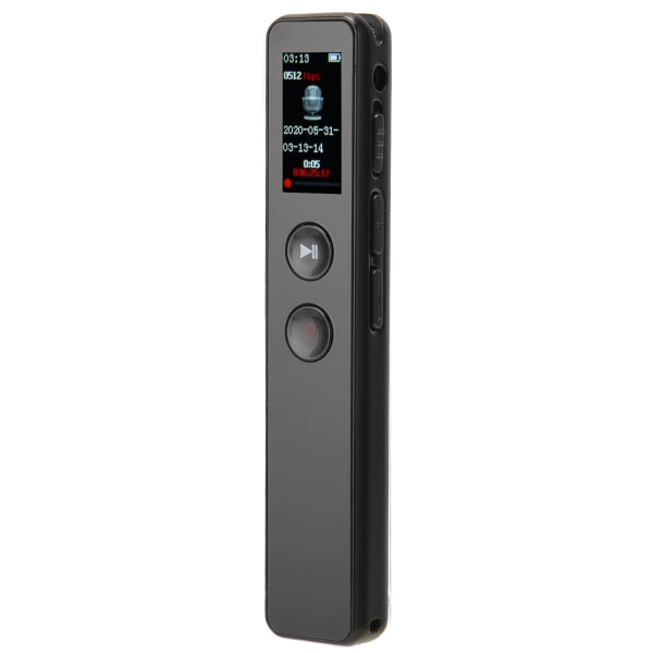 Digital stemmeopptaker Mini rundstrålende pickup DSP støyreduksjon MP3-spiller HiFi bærbar opptaker for forelesning 32GB
