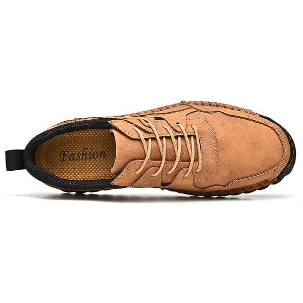 HERRER SNEAKERS MODESKO LØPESKO ANTISKLI CASUAL SKO K8903 LYSEBRUN 40