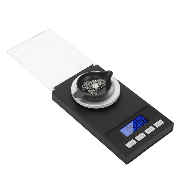 Mini bærbar høj nøjagtighed 0,001 g lommesmykkevægt med LED digital skærm 50 g
