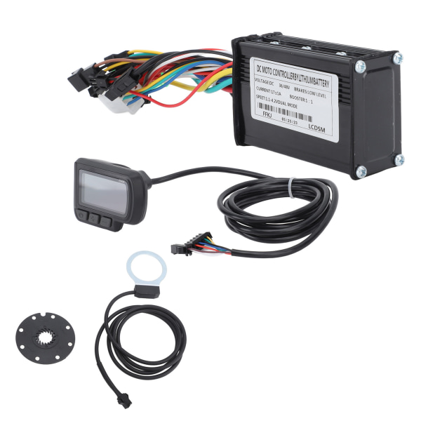 Cykel Lithium Battery Conversion Kit FT 8C Magnetic Point 109R Throttle EN06 LCD Display 17A Cykel 3 Mode Controller Kit för cykelreparation