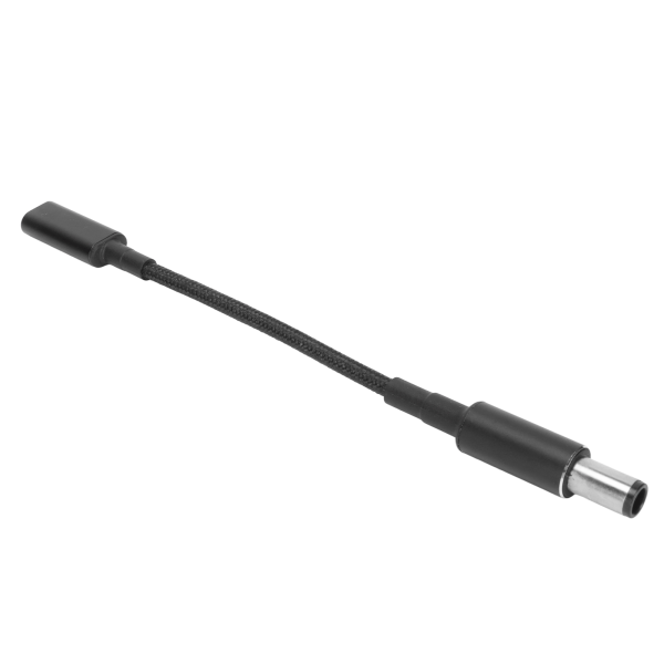 Tyyppi C - DC 7,4 mm sovitin alumiiniseoksesta PD 100 W pikalataus, kaksisiruinen USB C - DC 7,4 mm sovitin kannettavalle tietokoneelle 0,6 mm portti