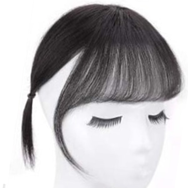 Clip in Bangs 3D Thin Straight Bangs Hairpiece Extension for kvinner jenter nesten ansiktsform