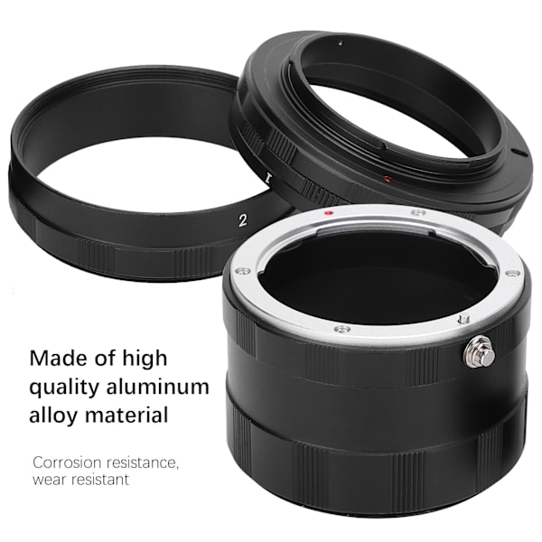 Makro Förlängningstub Fotograferingslins Adapterring Passar OM Mount Digitalkamera