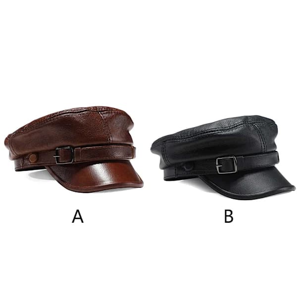Kvinne Mann Høst Basker Hatter Vintage Stil Lue Hodeplagg Gaver Svart Medium