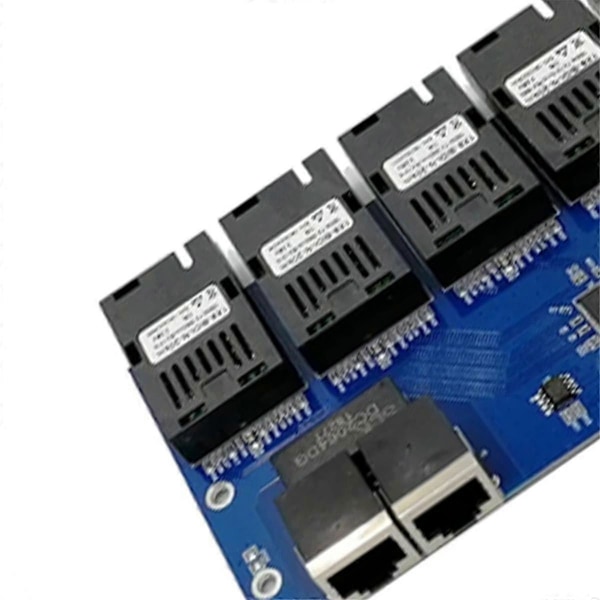 7F1E Fast Ethernet Switch Converter PCB 20KM Ethernet Fiber Optisk Mediekonverter Single Mode 1 R.pa