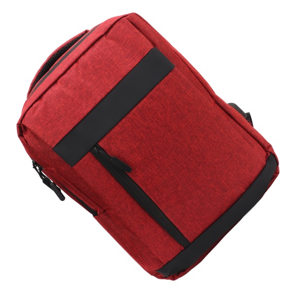 Ekstra stor Laptop-ryggsekk Reise Laptop Multi Layer Business Bag med høy kapasitet med USB-ladeport for unisex rød