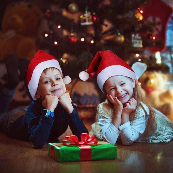 6st jultomtehattar - Perfekt för vuxna på jul- och nyårsfester!