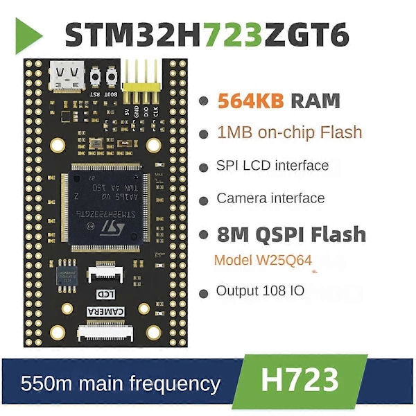 STM32H723ZGT6 Ydinlevy Siru STM32 STM32H723 STM32H H723ZG Järjestelmän Oppimisen Kehityskortti Demo.pa