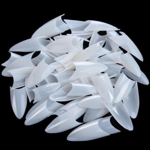 500 st Nageltippar Stiletto Spetsar Lösnaglar Nageltips