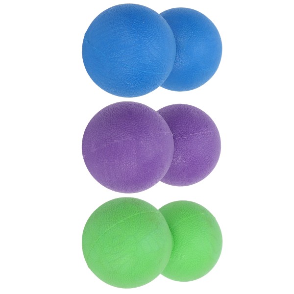 Maapähkinähierontapallo silikonijoogaharjoittelu Fascia Lihasrentoutus Fitness Purppura+Vihreä+ Sininen