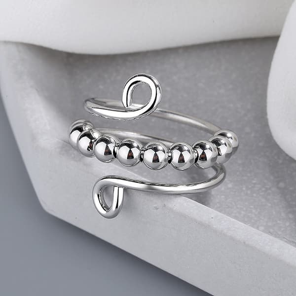 Antistressring justerbar kobber 4-pakning—pa