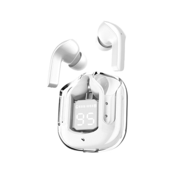 Trådlösa hörlurar Bluetooth hörlurar VIT vit white