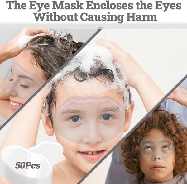 Duschansiktsskydd, 50 stycken, transparenta, ögonskydd efter kataraktoperation, för microblading