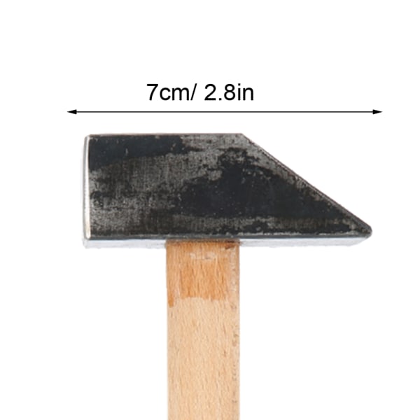DIY høj hårdhed Hammer træhåndtag gør reparation smykker Processing Tool
