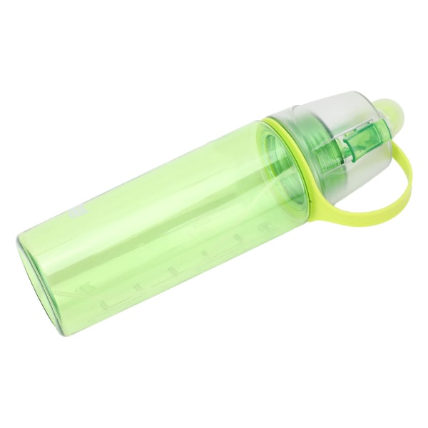 Vannsprayflaske Klar skala Plastflaske med stor kapasitet for sportsvandring Piknik Grønn