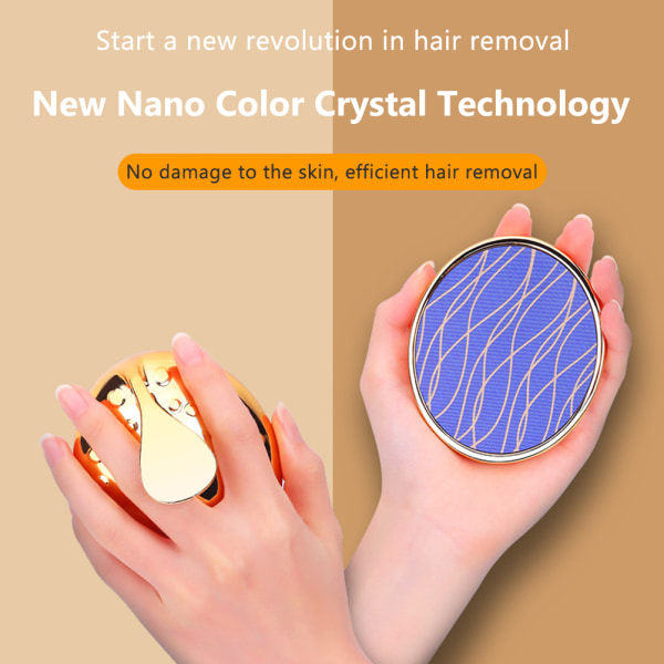 Crystal Nano Hair Remover Skånsom hårfjerning uten barbering Klippe hårfjerner for kvinner Eksfolierende hårfjerningsenhet