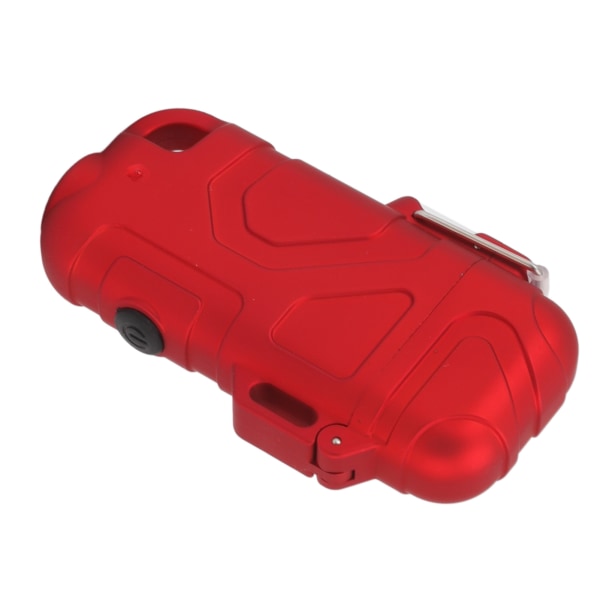 Double Arc Plasma Lighter Vindtett vanntett flammeløs USB elektrisk lighter med 3 gir justerbar lommelykt rød