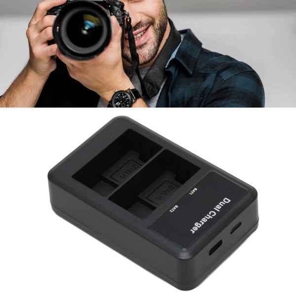 för EN EL15 Batteriladdare 8.4V Dubbelkamera Batteriladdare för Nikon Z5 Z6 Z7 D7000 D750 D800E D810 Kamerabatteri