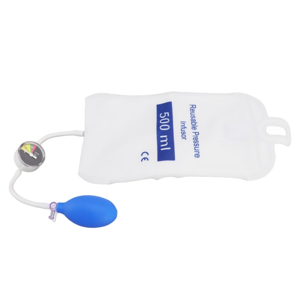 Trykinfusionspose med trykmåler Stærk slidstyrke Lufttæthed Væske Hurtig infusion til akutpatient 500 ml