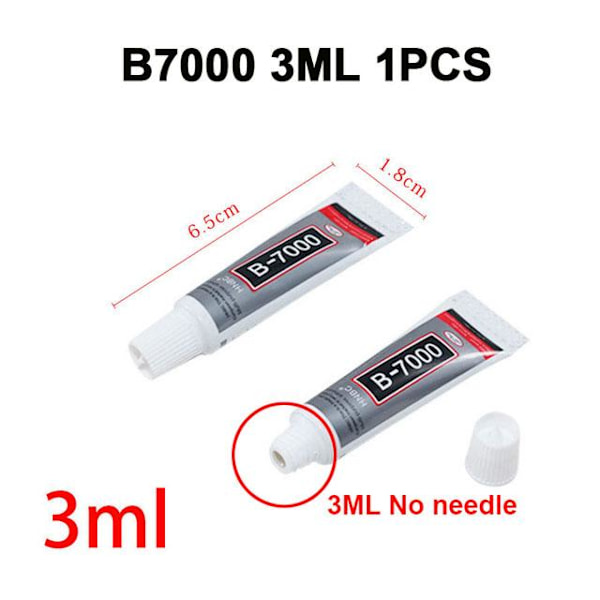 110ML 50ML 25ML 15ML 3ML B7000 Klar Kontaktlim for Telefonreparasjon Universal Glass Plast DIY Lim B-7000 Med Presisjonsapplikator Matches the image B7000 15ML 1PC